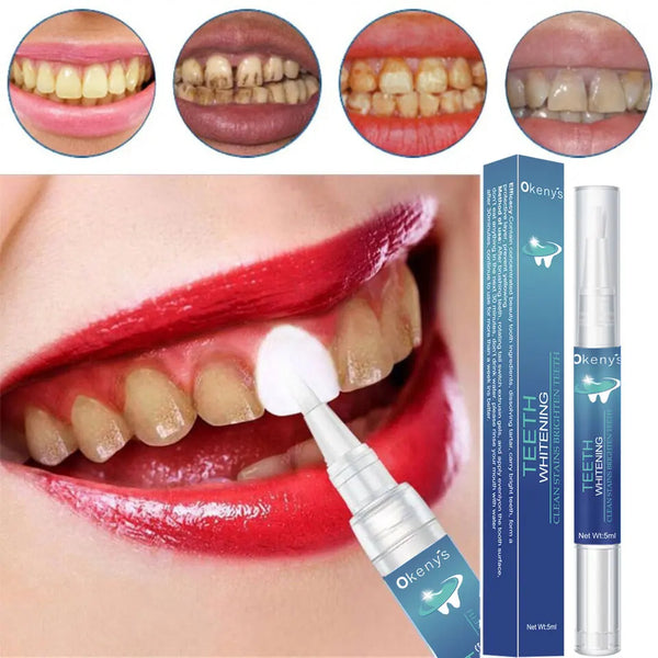 2.5ml Whiten Teeth Tooth Whitening Pen Gel Teeth Whitening Pen Cleaning Serum Remove Plaque Stains Oral Hygiene Dental Tool 1Box